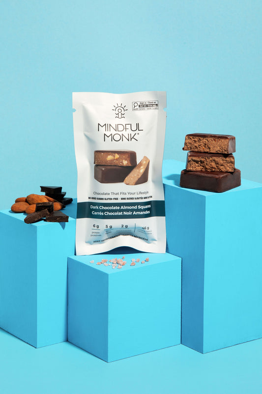 Dark Chocolate Almond - Double Squares