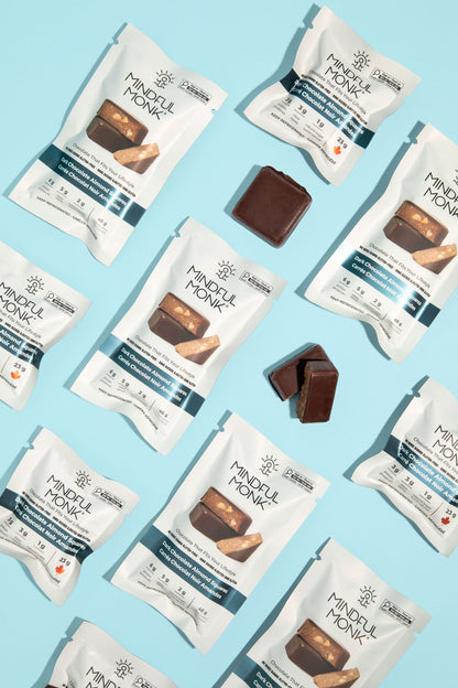Dark Chocolate Almond - Double Squares