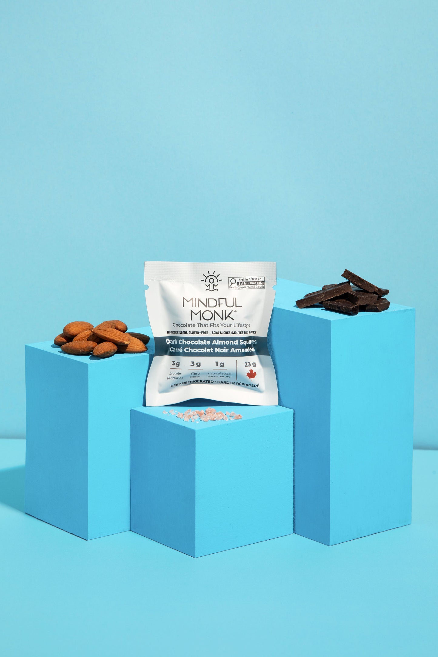 Dark Chocolate Almond - Single Squares