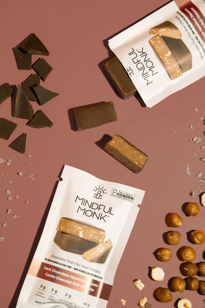 Dark Chocolate Hazelnut - Double Squares