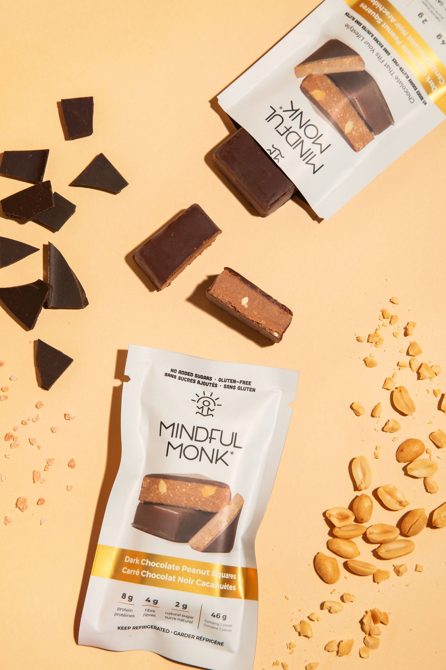 Dark Chocolate Peanut - Double Squares