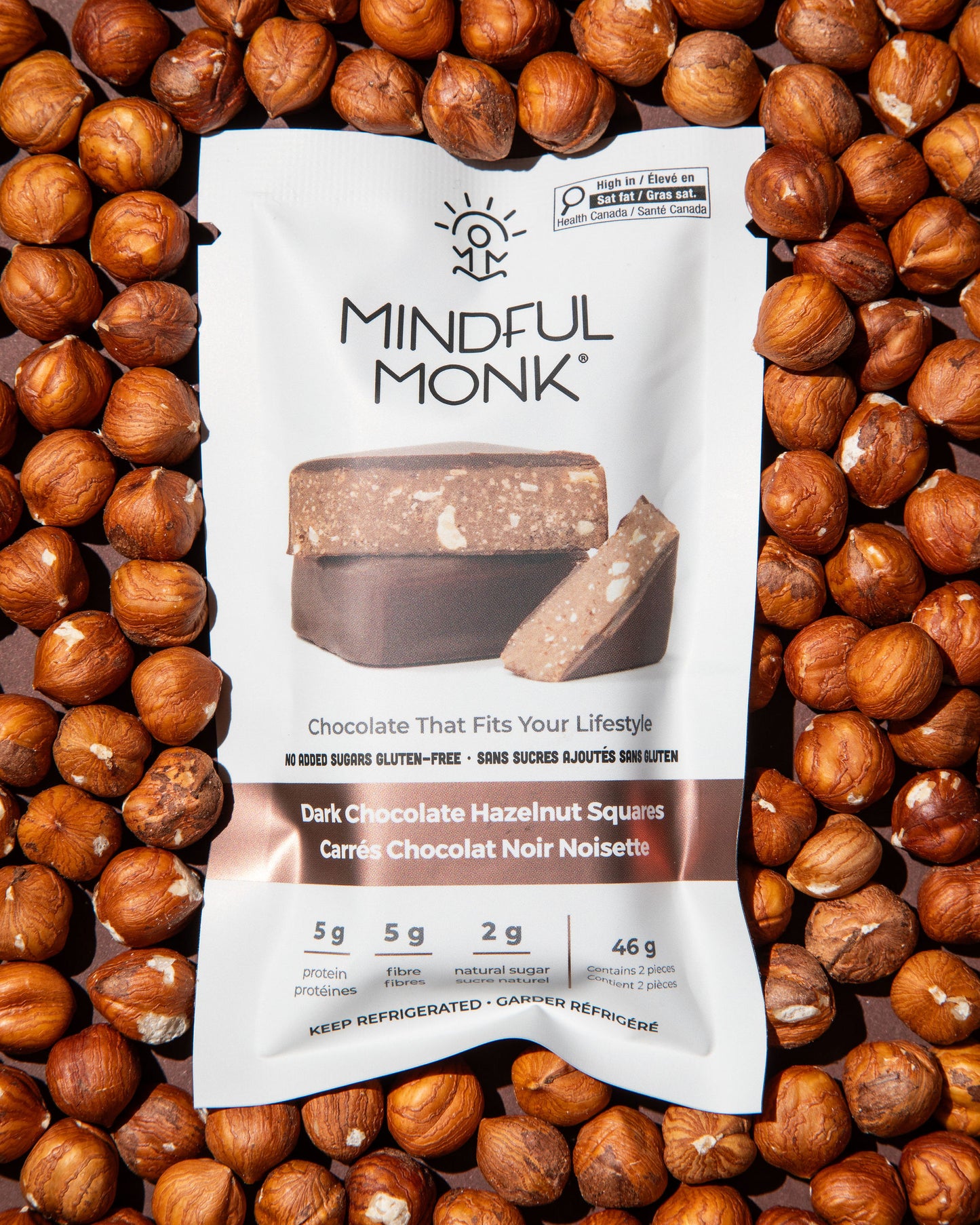 Dark Chocolate Hazelnut - Double Squares