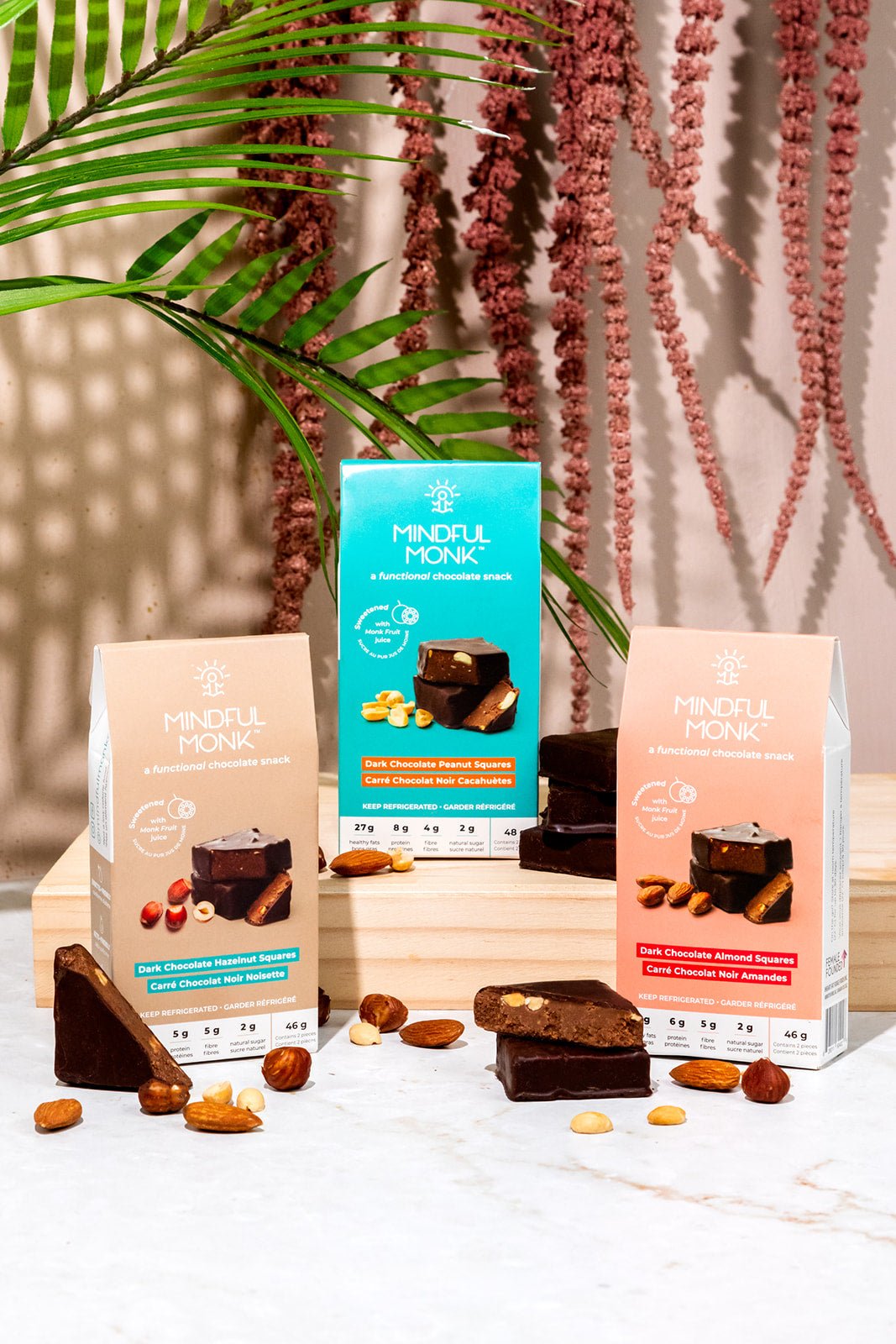 Dark Chocolate sweetened with Monk Fruit Variety Pack - Mindful Monk