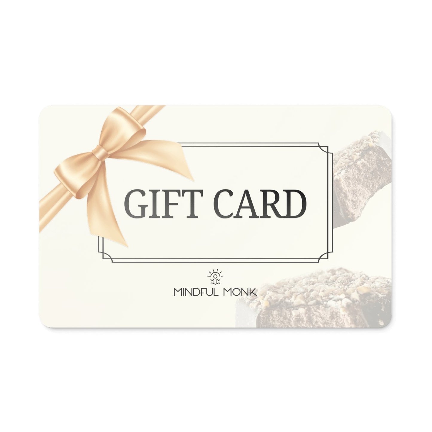 Monk Fruit + Dark Chocolate Gift Card, Front Side